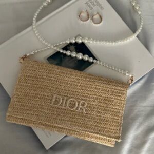 Dior Raffa Tweed Clutch